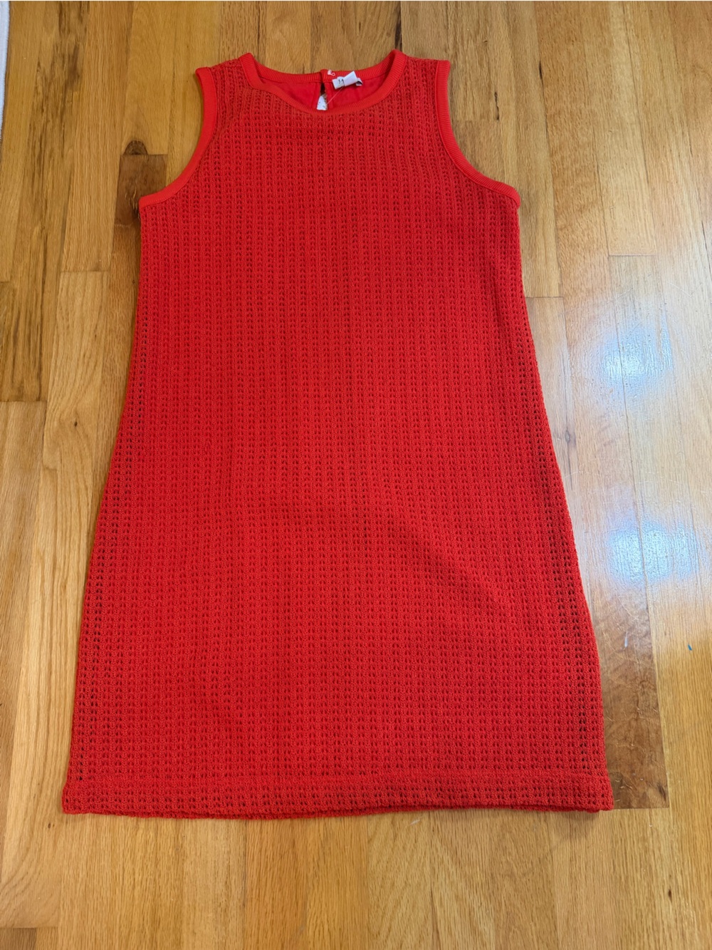 J. Crew Bright Red Sleeveless Knit Pencil Skirt